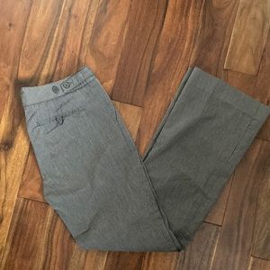 Gray Pinstripe Smart Set Trousers